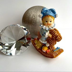 Vintage 1970s ceramic figurine baby jester